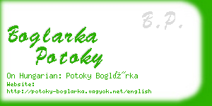 boglarka potoky business card